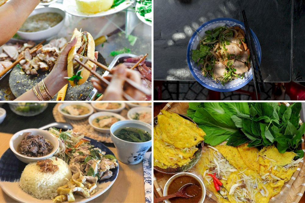 Vietnamese baguette sandwiches, crispy Vietnamese pancakes, Hoi An vermicelli,or chicken rice are delicious dishes you should try